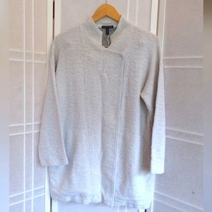 Eileen Fisher gray light weight jacket cardigan